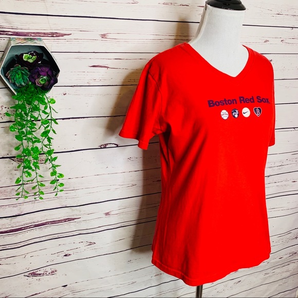 Nike Boston Red Sox Baseball Short Sleeve T-shirt Women’s Size Large - Picture 8 of 11